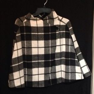 Lisa Rinna Collection Plaid Cape